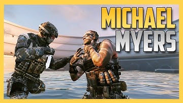 Michael Myers on Hijacked in Black Ops 2!