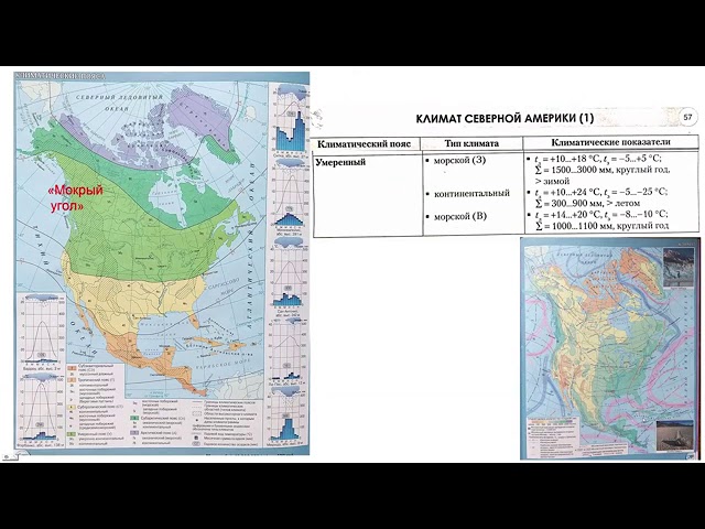 Какие факторы влияют на климат северной америки