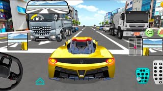 💛 Yellow Supercar vs Heavy Traffic 🚗 | Kids Car Driving Game Gameplay screenshot 4