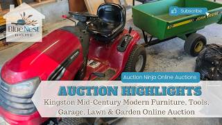 Kingston Mid-Century Modern Furniture, Tools, Garage, Lawn & Garden Online Auction