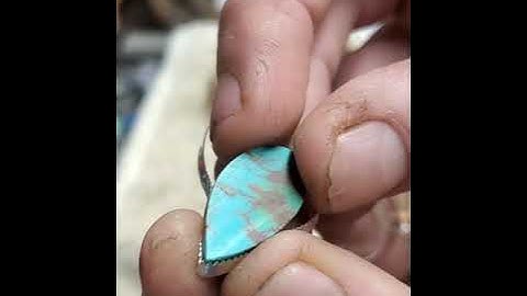 How to back turquoise and why, when working with cabochons lapidary lessons