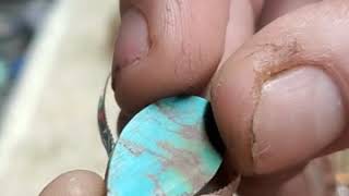 How to back turquoise and why, when working with cabochons lapidary lessons