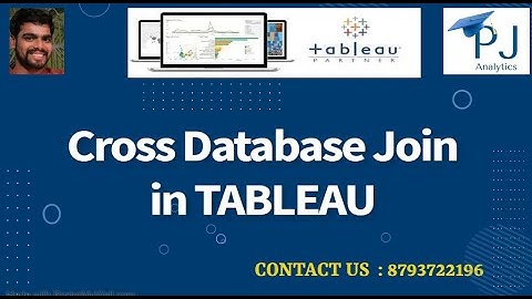 Tableau Tutorial | Cross Database Join in Tableau