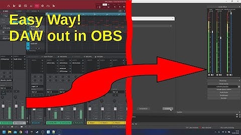 Easy Routing Audio DAW to OBS by VST (ReaStream)