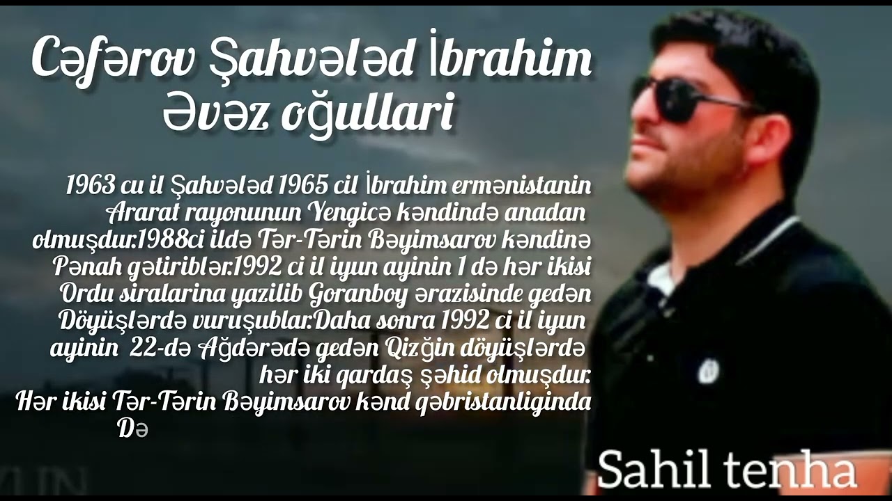 Sahil Tenha - Ter-Ter Sehidleri (Şəhidlər)1992 &1993 cu il Unudulmayan Qehramanlar #şehid #sehid