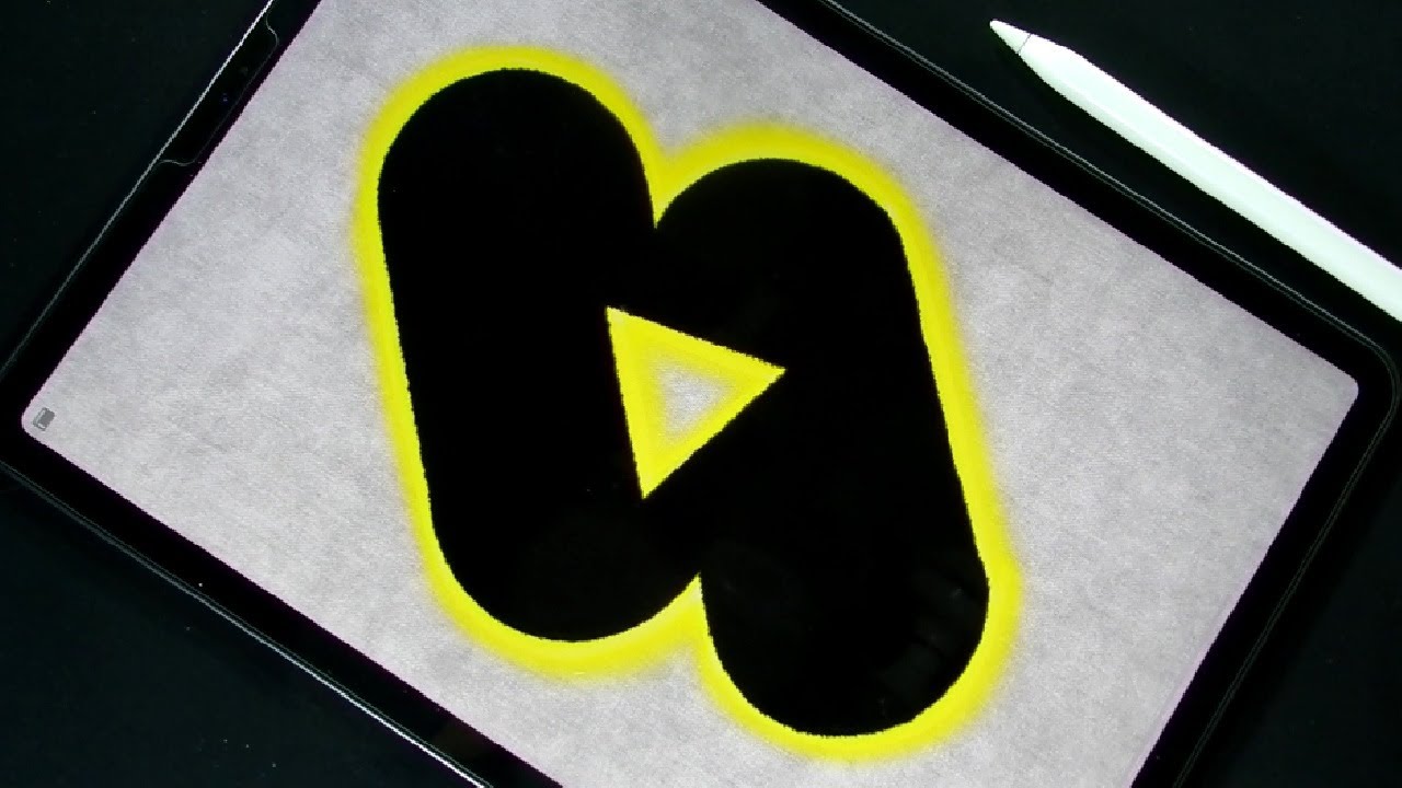 Illustration In I pad Pro | Satisfying Digital Art | Neon Glow Effect ...