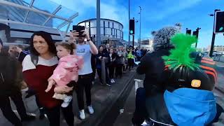 Glasgow Easter Egg run 2024 - Riding by the Queen Elizabeth University hospital.