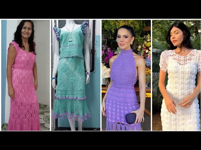 Increíbles ideas de vestidos de crochet para niñas class=