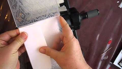 Big Shot 101:  Embossed Envelope