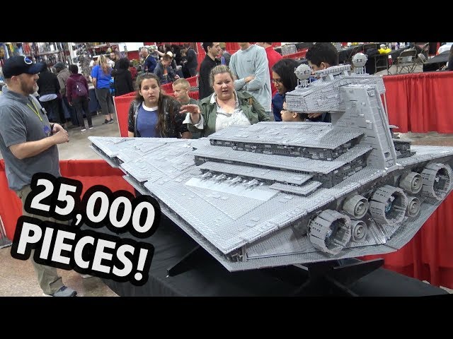 enkelt gang morbiditet sende Huge LEGO Star Wars Star Destroyer | Philly Brick Fest 2019 - YouTube