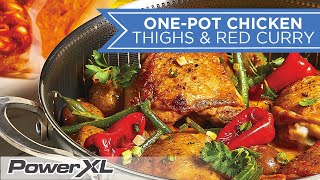 How to make One Pot Chicken Thighs with Red Curry RECIPE ?? | PowerXL Duo NutriSealer Vacuum Sealer