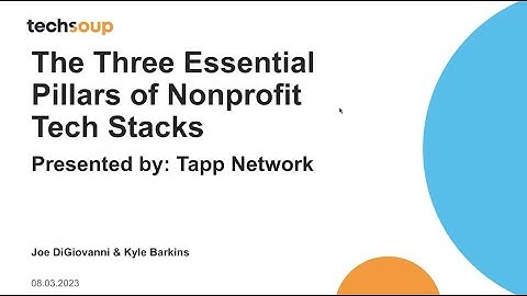 The Three Essential Pillars of Nonprofit Tech Stacks