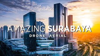 Amazing Kota Surabaya, Drone Aerial DJI Mavic 2 Pro | Indahnya Sunset di Atas Surabaya Barat — 4K