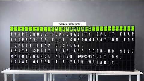 Custom Split Flap Menu Board for Airport Restaurant | TS Display