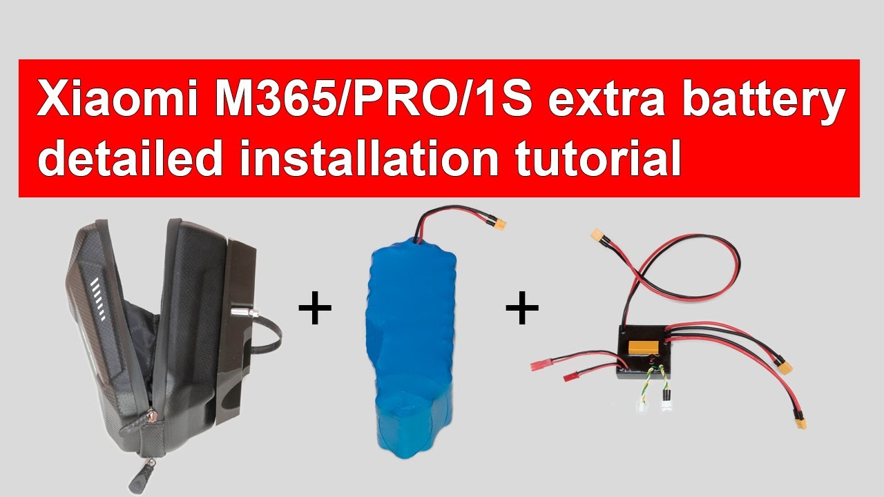 Pasto Amargura poco Xiaomi M365/PRO/PRO2/1S/3 extra battery installation tutorial - YouTube