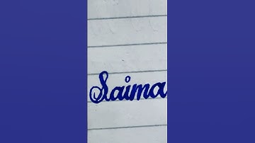 Saima in cursive handwriting 😱#Cursive #Handwriting #Calligraphy #viral#Shorts