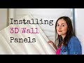 Installing 3D Wall Panels DIY | The Carpenter's Daughter