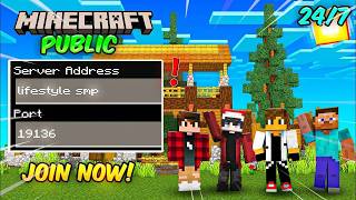 Minecraft Public Survival Smp Live | 24/7 Public Server | Java + Pe #minecraft #minecraftlive