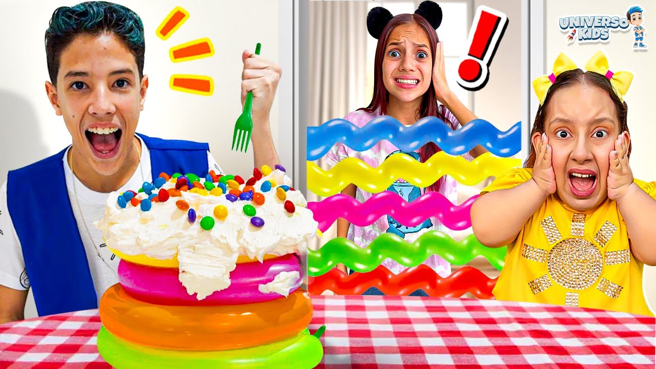 Henrique e Amigos brincam com BALÕES e outras Histórias Engraçadas para Crianças - Universo Kids