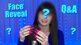 ASMR Face Reveal + Q&A 🫣 Mic Scratching with Slow & Sensitive Whispering in Your Ears for Sleep 💙 4K