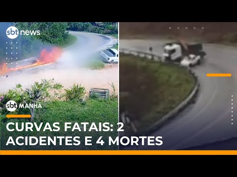 Video curvas-da-morte-dois-acidentes-deixam-quatro-mortos-no-sul-do-pais-sbt-manha