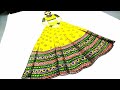 How To Draw Lehenga With Heavy Border