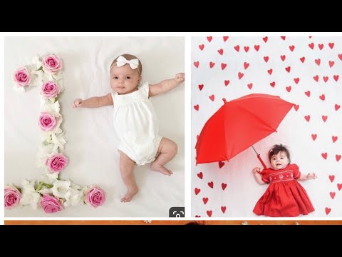 DIY/ baby photography ideas with simple and easy things at home 😍