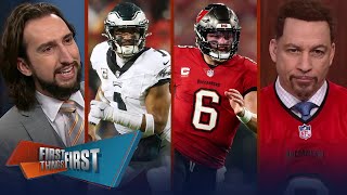 Eagles eliminated by Bucs, Sirianni to Blame? & Brou wears Baker’s jersey | NFL | FIRST THINGS FIRST