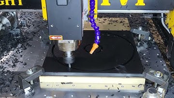 MillRight CNC Mega V Pro Cutting HDPE