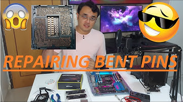 How to Repair Intel Motherboard CPU socket bent pins applicable for Intel 12th gen Alder Lake also
