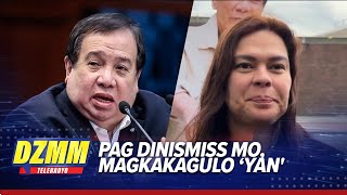 Gordon warns vs moves to dismiss VP Duterte impeachment trial | DZMM TeleRadyo