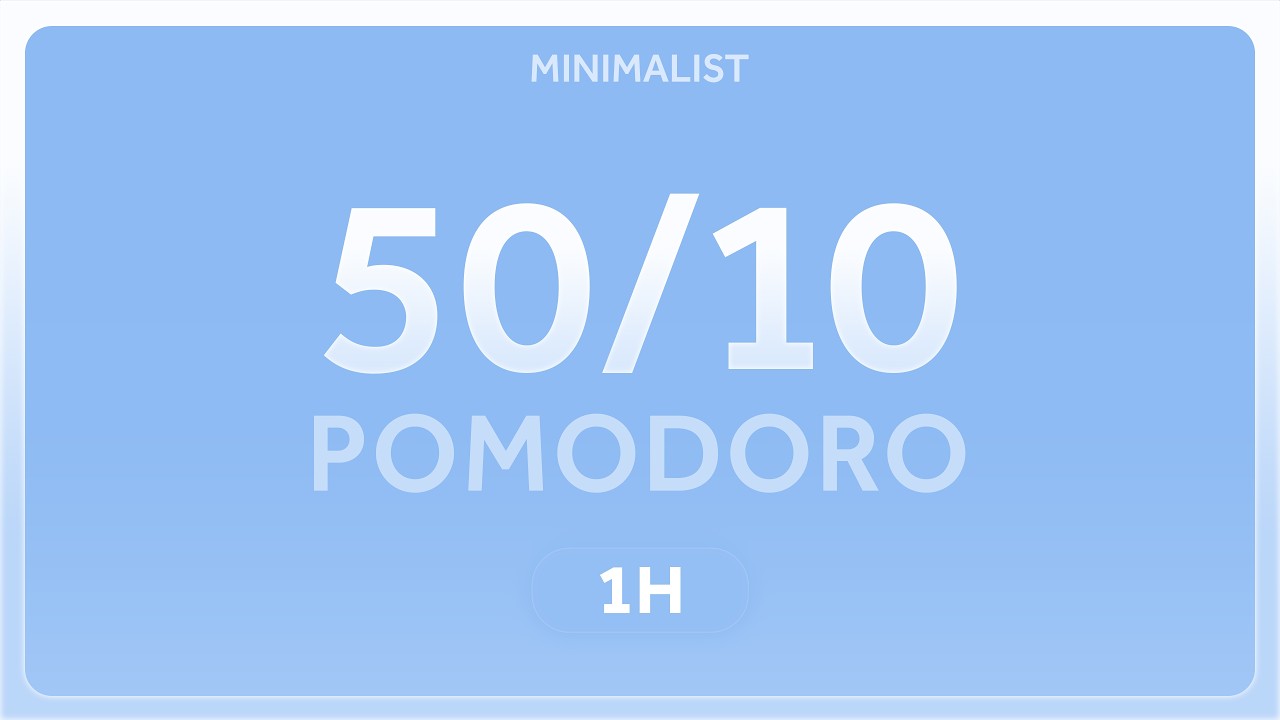Pomodoro Timer 50/10 with White Noise | for Deep Work, Study & Focus ...