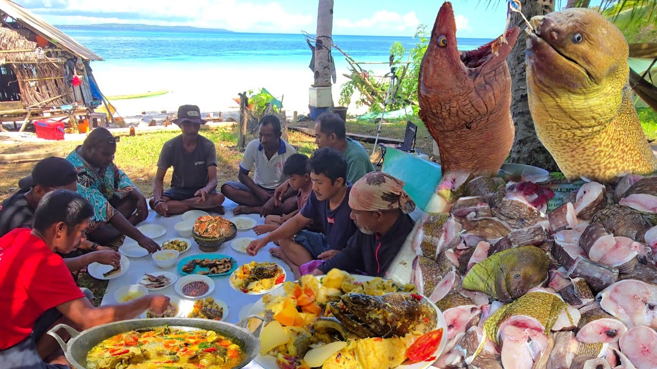 Hari ke 14 MENGOLAH & MAKAN ULAR LAUT - Fishing Camp