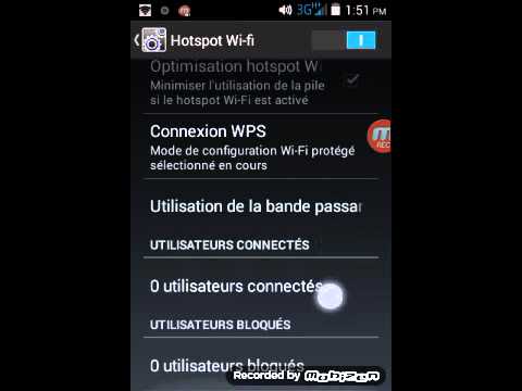 كيفية partage de connexion