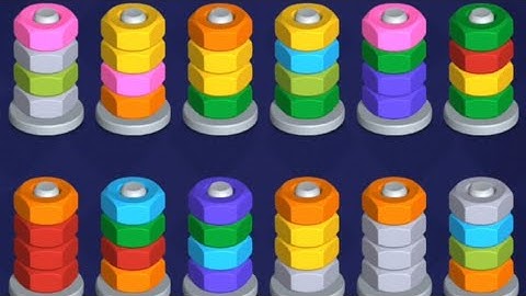 Nut Sort Puzzle Levels 51 52 53 54 55 56 57 58 59 60 Gameplay