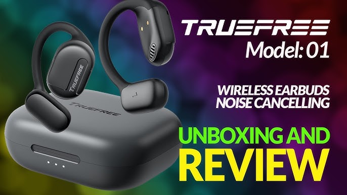 truefree O1 - Auriculares de oído abierto Bluetooth 5.3 inalámbricos con  controlador de 0.62 pulgadas, sonido estéreo inmersivo, micrófono de