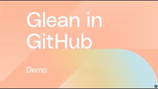 Glean in Github extension walkthrough