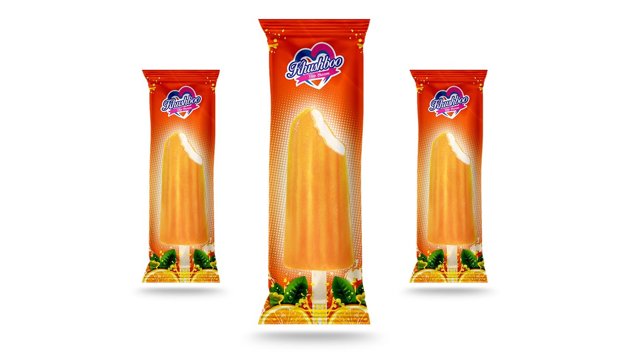Product Packaging Design | Ice Cream package design in Photoshop | Photoshop Tutorials
