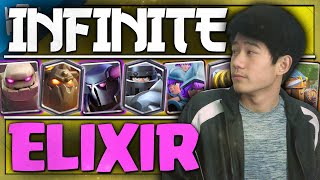 DOMINATING MY INFINITE ELIXIR CHALLENGE || Best Clash Royale Gamemode!