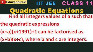 Find all integers values of a such that the quadratic expressions (x+a)(x+1991)+1 can be factorised