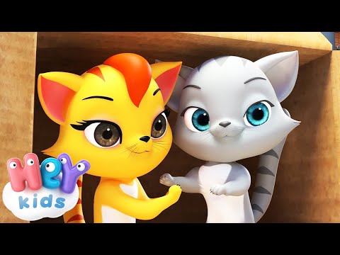 Bir Gün Bir Beyaz Kedi şarkısı 🐈 Bebek çizgi filmleri | HeyKids