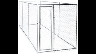 DOG CRATE Lucky Dog Chain Link Boxed Kennel