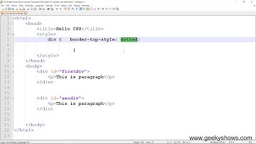border top width in CSS (Hindi)