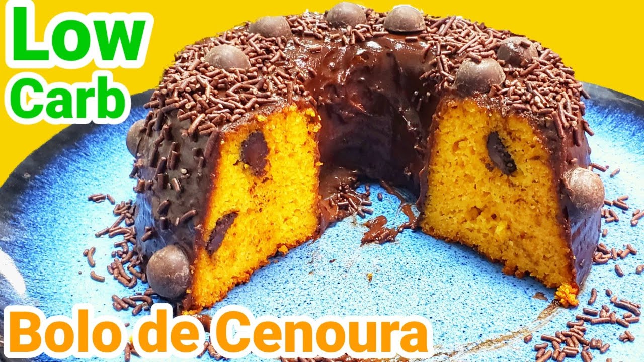 BOLO DE CENOURA LOW CARB Com Farinha de Coco| AMÊNDOAS | Receita Fácil