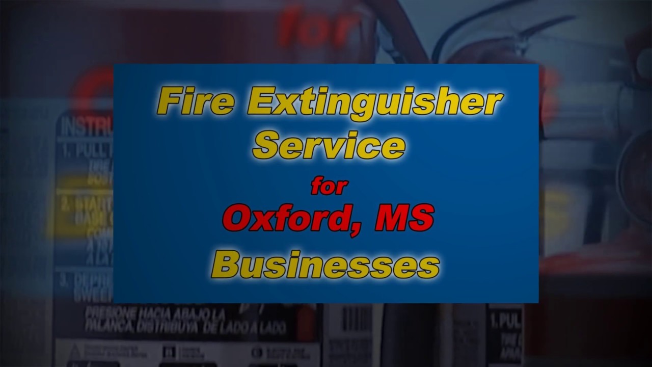 Fire Extinguisher Service Company Oxford Contact Number