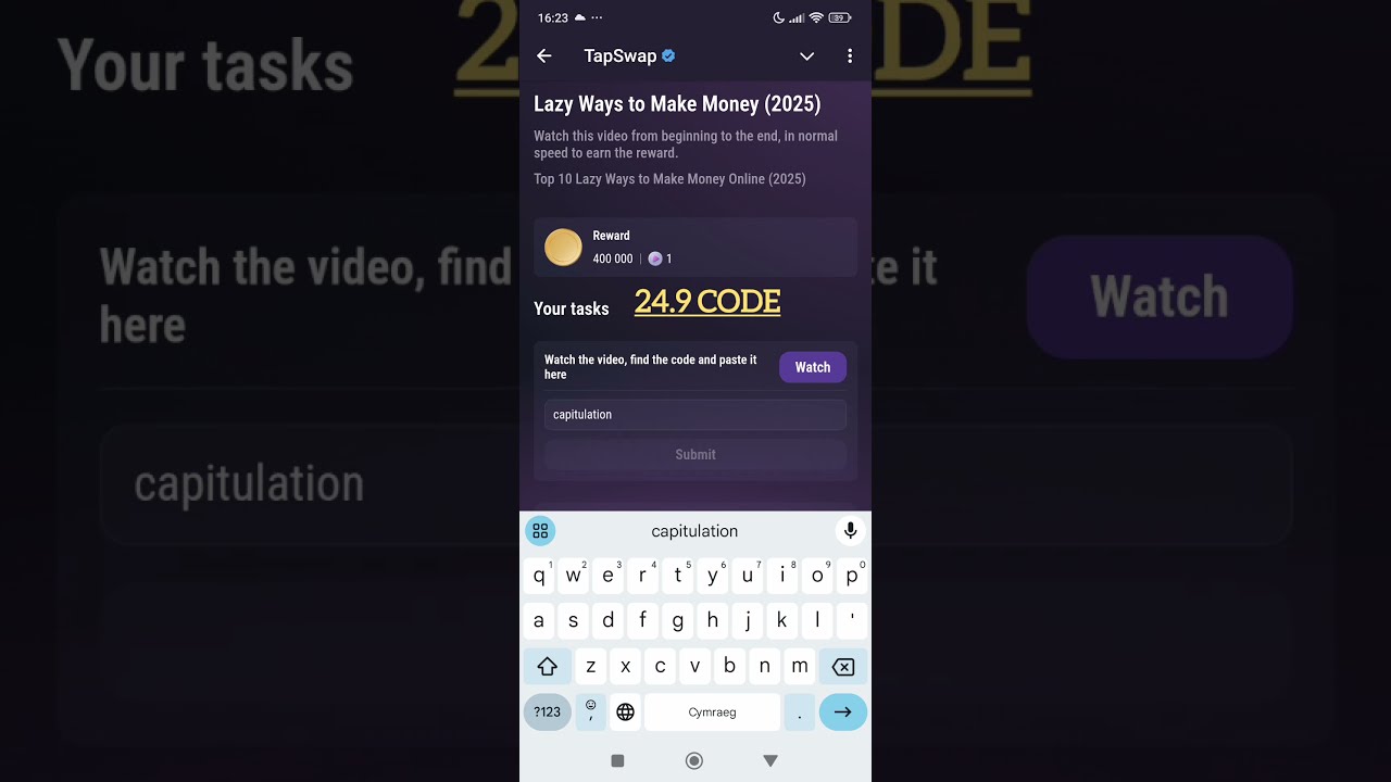 24 9 Code Lazy Ways To Make Money Shorts Tapswap