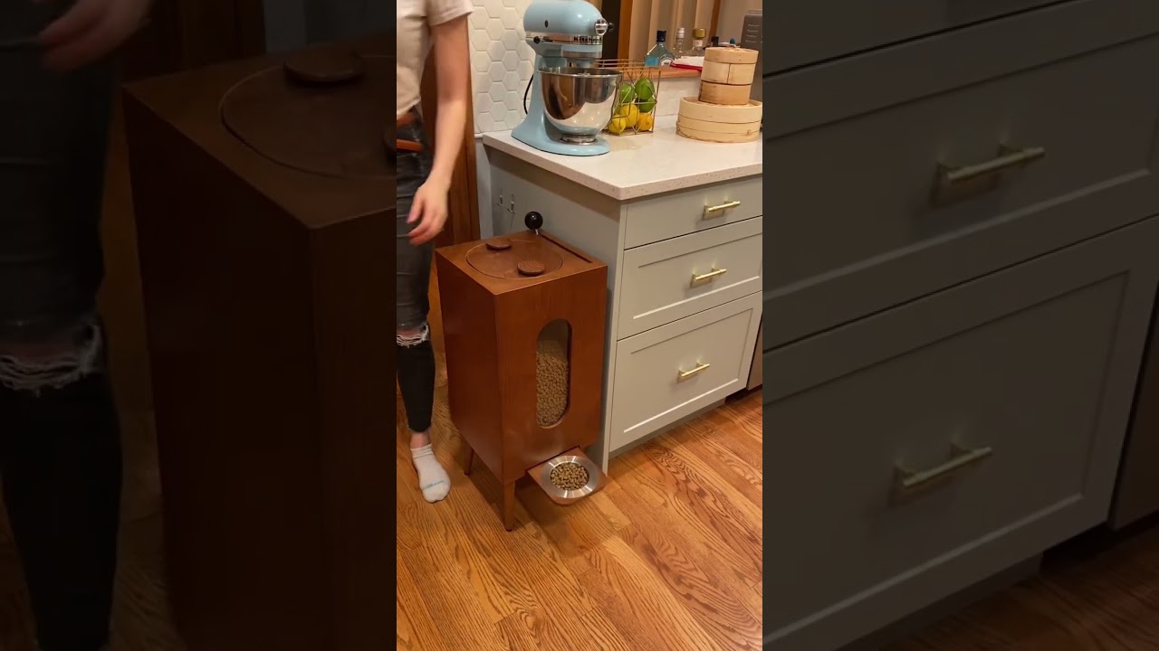 Kitchen Dog Feeder. Houndsy.com 