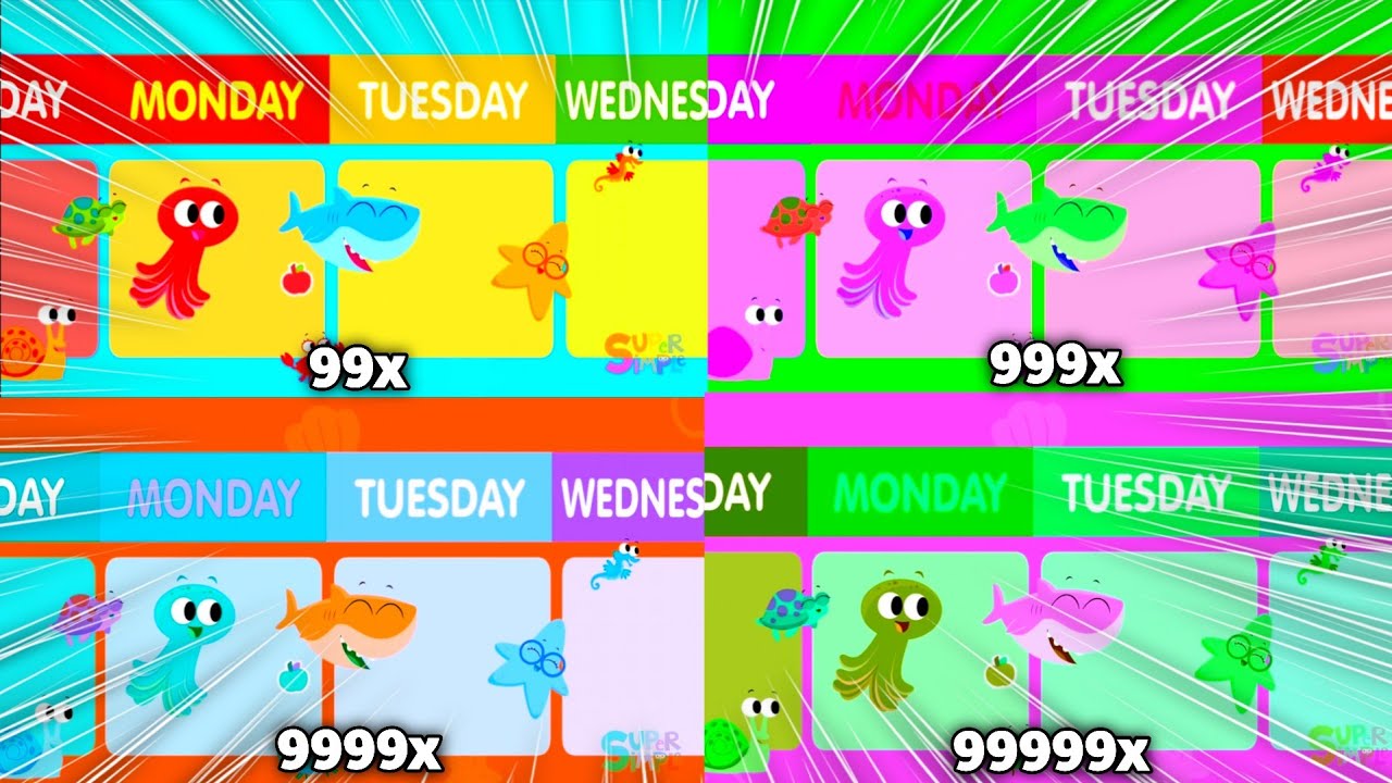 Super Simple Songs Days of the Week Intro Boosted to 999999x Speed ...