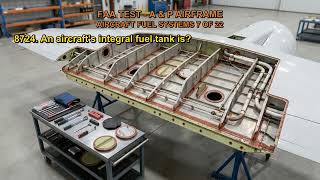 FAA TEST - A & P AIRFRAME - AIRCRAFT FUEL SYSTEMS Q8721, Q8722, Q8723, Q8724, Q8725 (7-22)