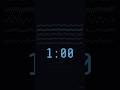 1min Silent Brain Wave Timer 🧠 1 Minute Countdown (No Sound) #Shorts
